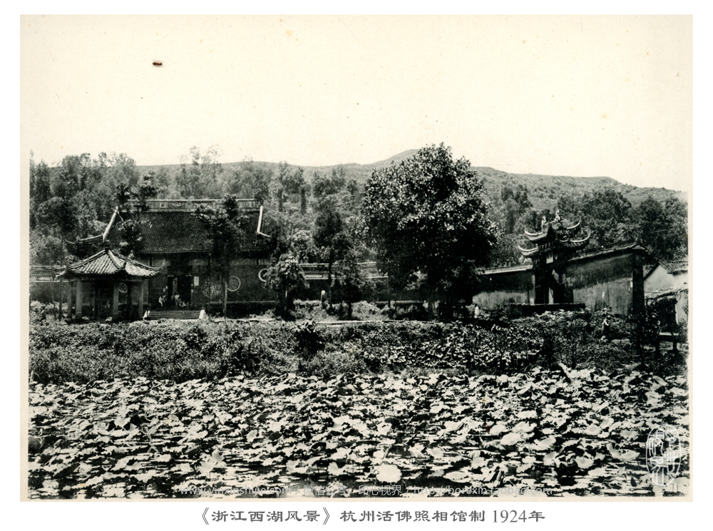 【万卷书】净慈禅寺--《浙江西湖风景》杭州活佛照相馆制 1924年