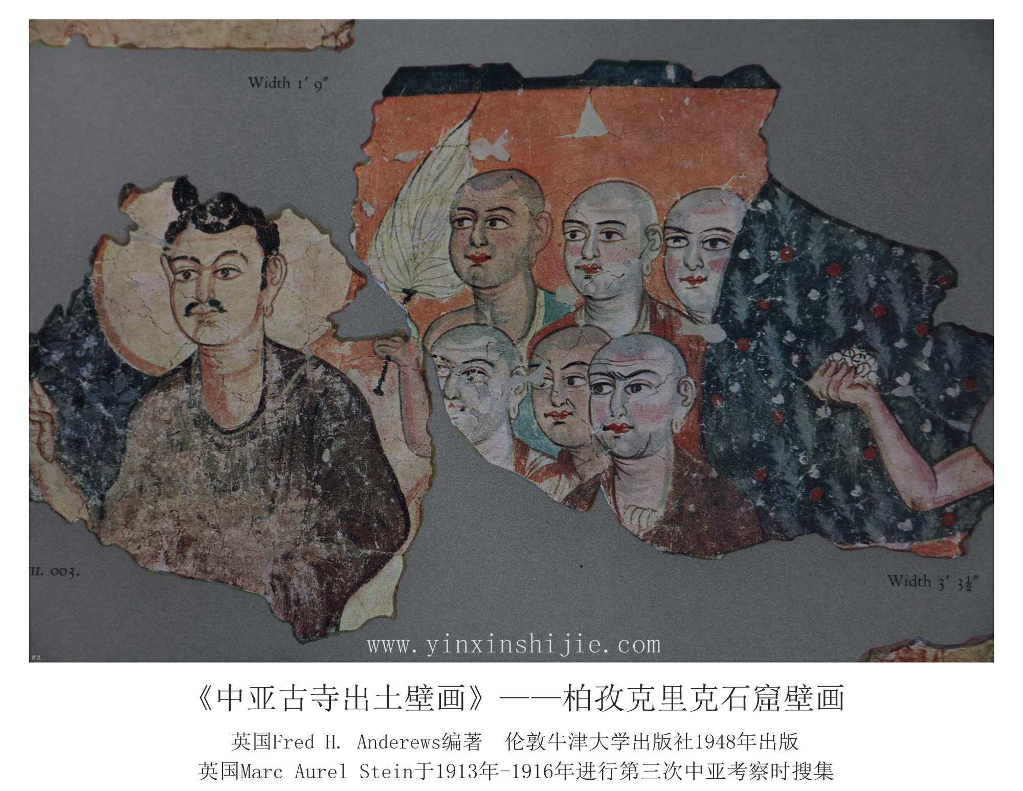 柏孜克里克石窟壁画（四）—《中亚古寺出土壁画》1948年