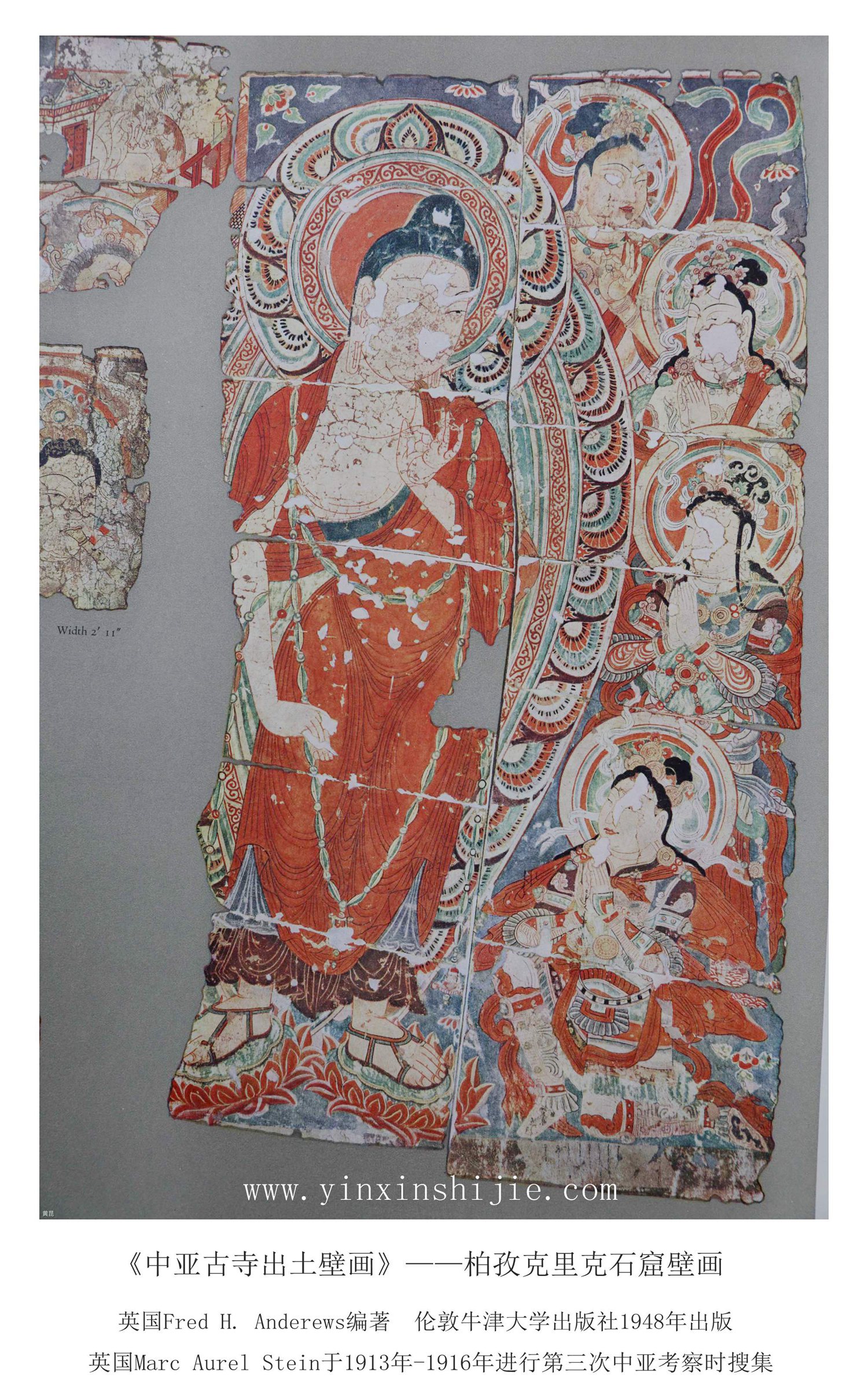 柏孜克里克石窟壁画（九）—《中亚古寺出土壁画》1948年