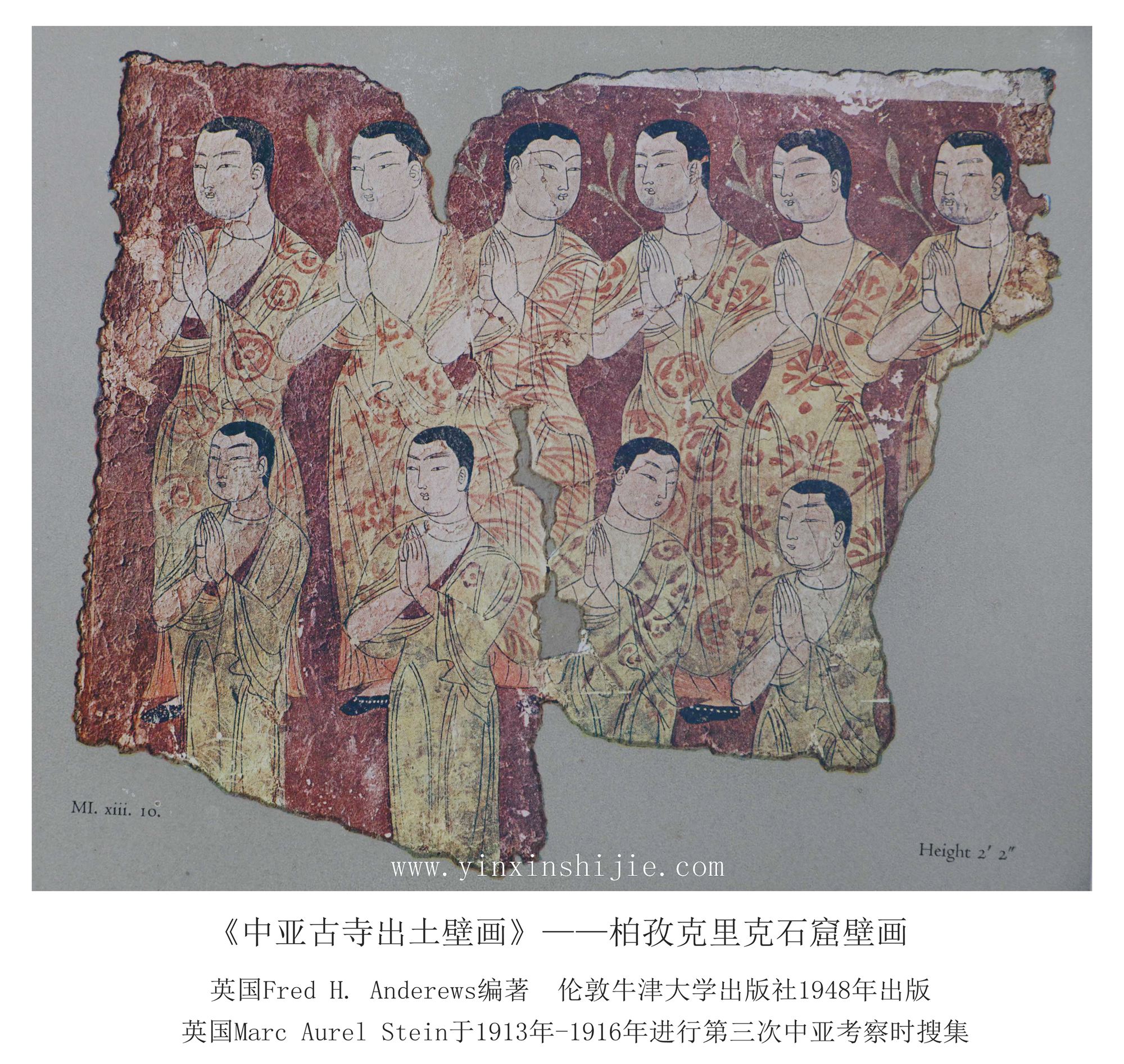 柏孜克里克石窟壁画（十）—《中亚古寺出土壁画》1948年