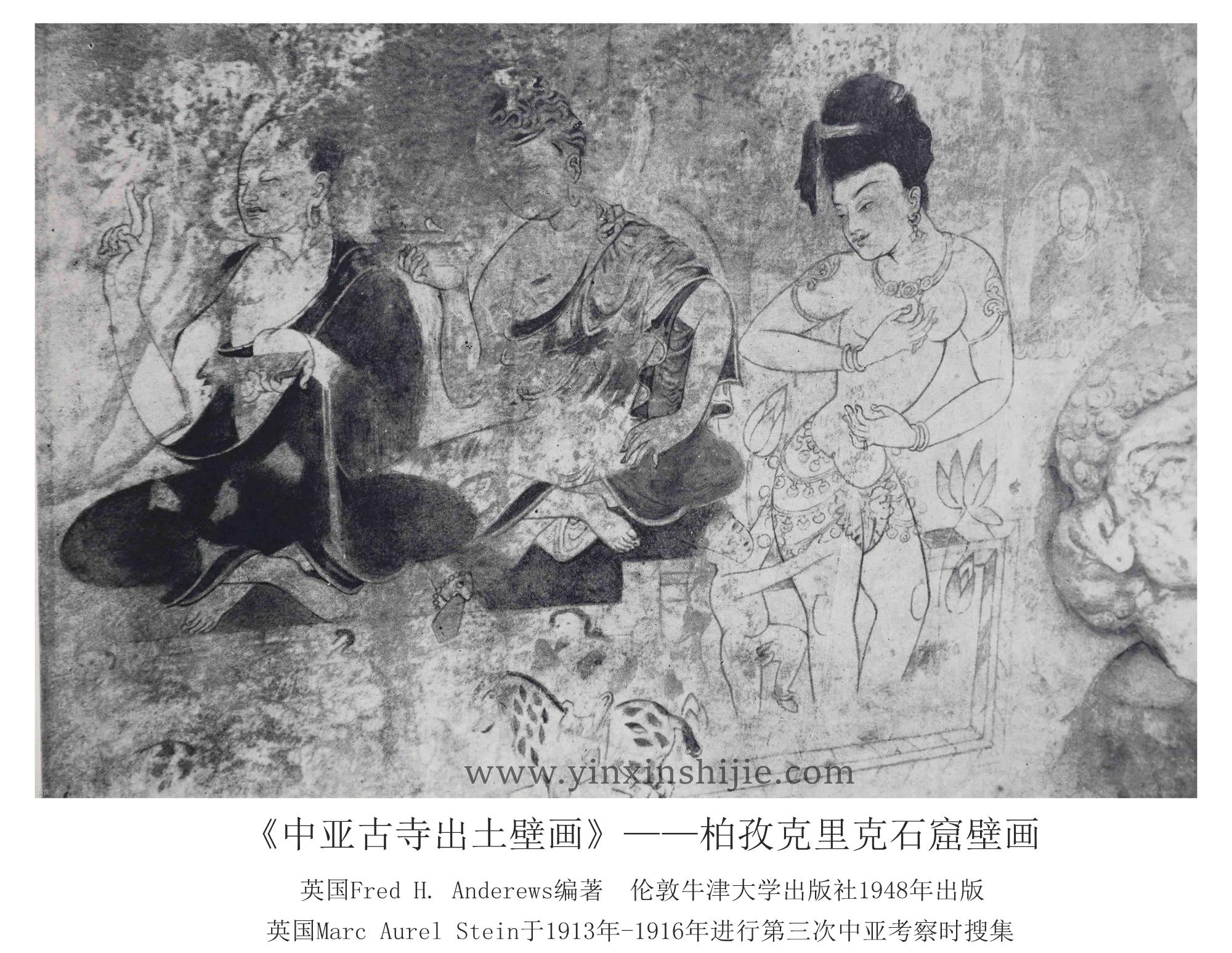 柏孜克里克石窟壁画（十五）—《中亚古寺出土壁画》1948年