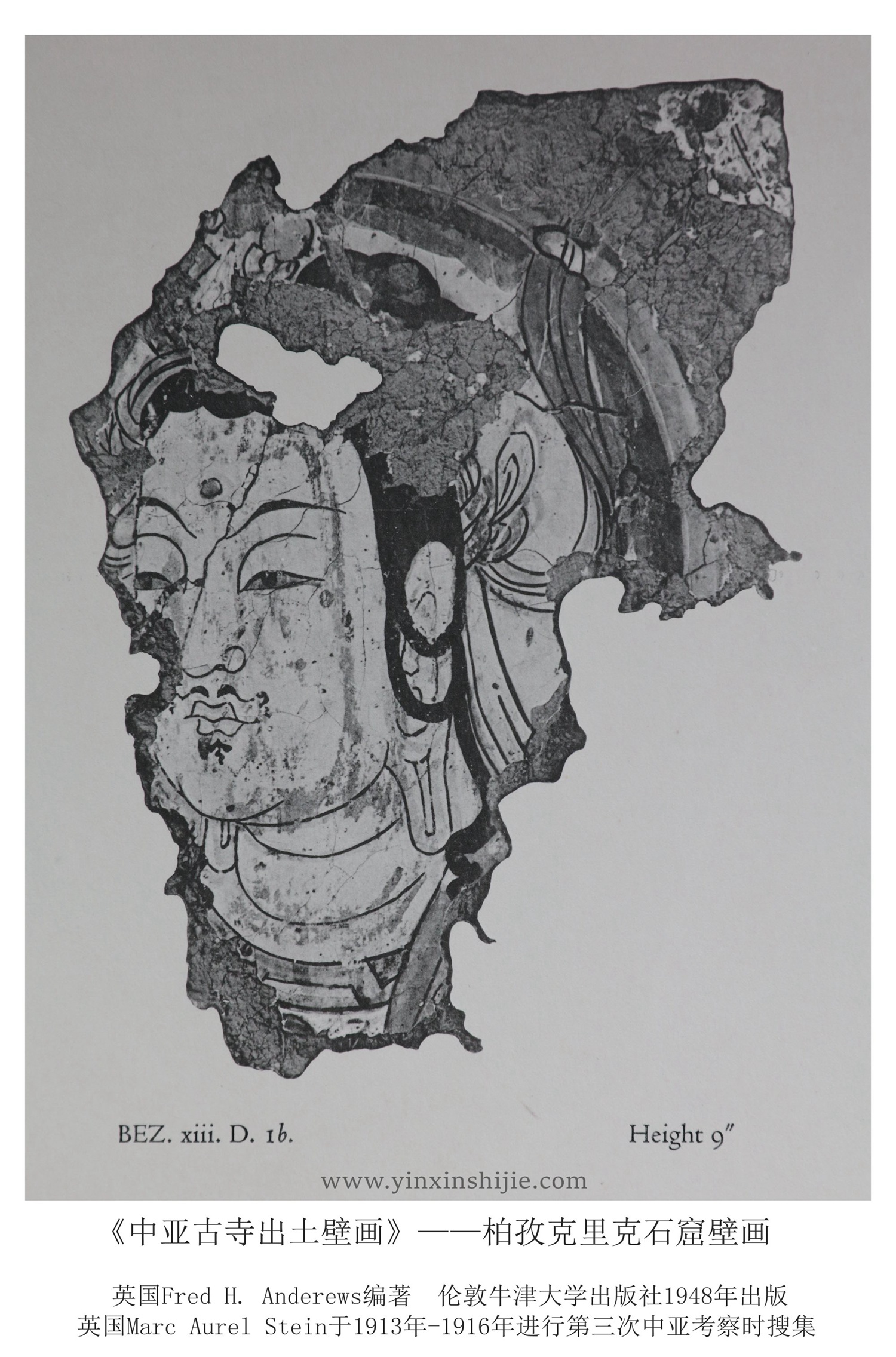 柏孜克里克石窟壁画（十九）—《中亚古寺出土壁画》1948年