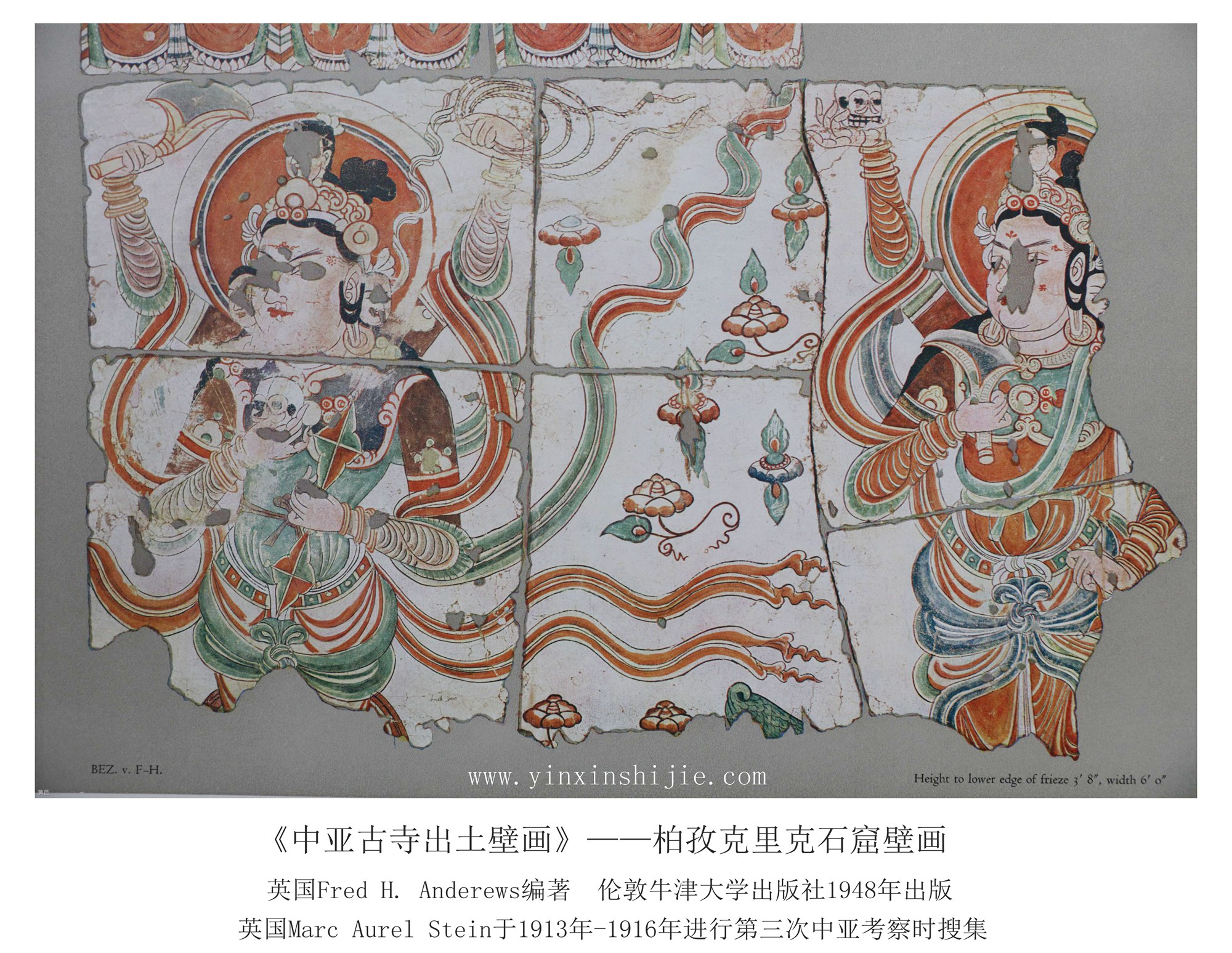 柏孜克里克石窟壁画（二十四）—《中亚古寺出土壁画》1948年